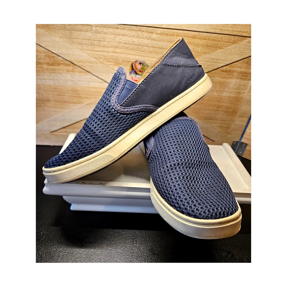 OluKai  Blue Mesh Loafers Women‎ 8.5 Pehuea Breathable Knit  20271-DEDE #719